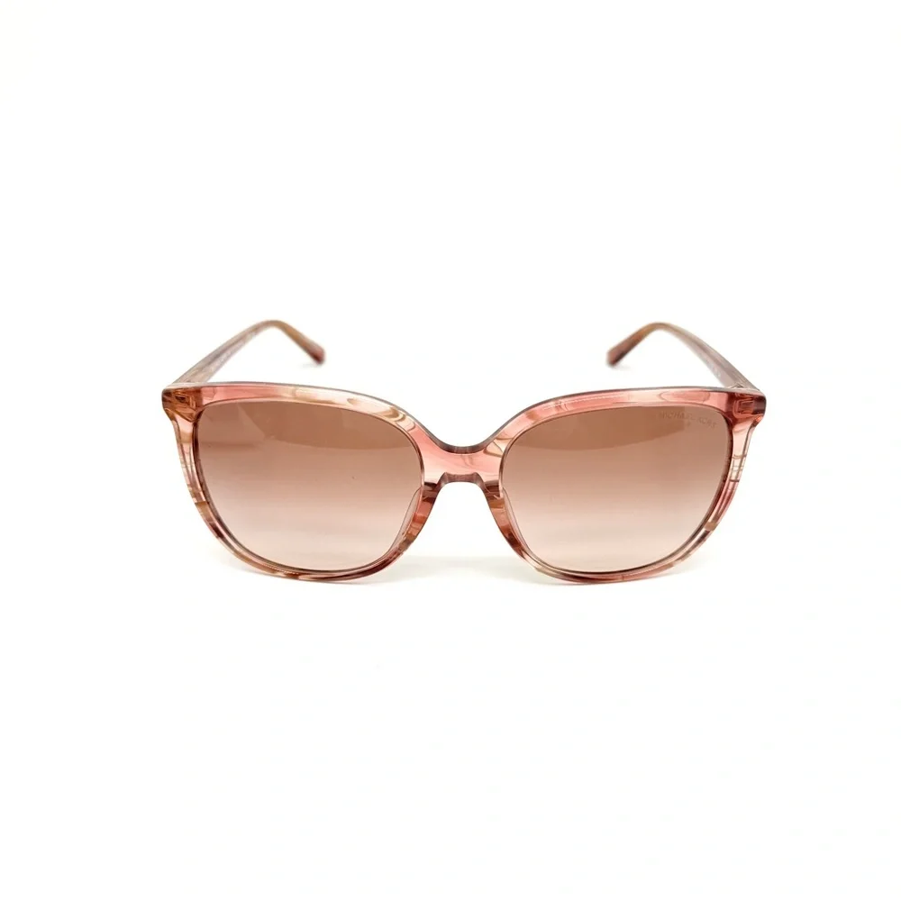 Michael Kors Pink and Brown Sunglasses with Oversized Frame Women